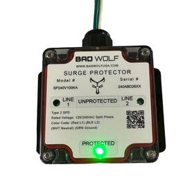 100ka Bad Wolf 753620260414 Whole House Surge Protector With Overwatch Split-phase 240vac Type 2 S