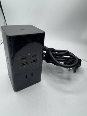 B0c9crg961 Baseus Charging Station 10 In 1 Usb Power Strip 35w With 1200j Surge Protector 6 Ac 2
