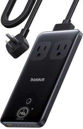 Bld140-us Baseus Blade 140w Usb C Charging Station - 6-in-1 Portable Power Strip Solution