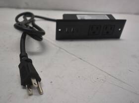 By213-s023 Bayu Furniture Recessed Power Strip Desk Outlet With Usb Fpdu