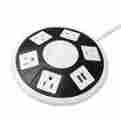 Bc80379 Coosa Smart Socket Power Cables 5-ac Outlet 2 Usb Outputs Ufo Shape For