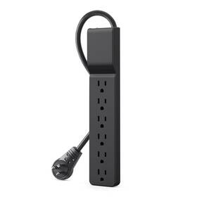 Bse60006blk3p Belkin 6 Outlet Surge Protector With 6ft Power Cord - 600 Joules