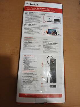 Bsq701bg06 Belkin 8-outlet Home Theater Surge Protector 8 Ft Cord