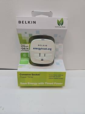 F7c0092 Belkin Conserve Socket 1-outlet Power Timer Plug Energy Trust Save 34
