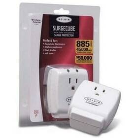 F9h100-cw Belkin 2 1 Outlet Surgecube - Grounded And Protected Light Indicators For