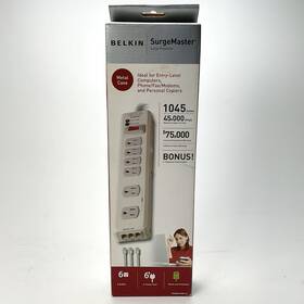 F9h620-06m-cl Belkin Surgemaster Surge Protector Metal Case Factory Sealed