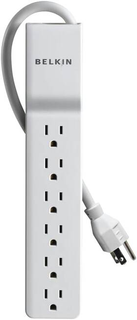 Belkin Inc. 445013831877 6-outlet Surge Protector Power Strip Ul-listed With 6 Ac Outlets And 10ft/3m