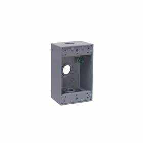 5320-5 Bell Outdoor 1-gang Weatherproof Box 3 Outlets Gray -