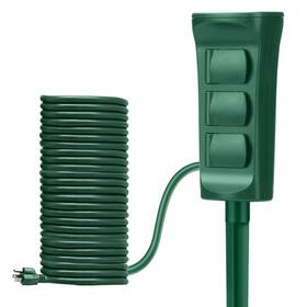 Jiang0326 Bestten Outdoor Power Stake With 30ft Ultra Long Extension Cord 3-outlet Strip
