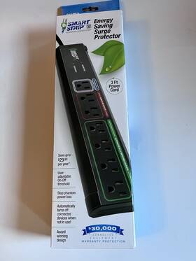 Ecg-7mvr Bits Scg3mvr Smart Strip Energy Saving Surge Protector 120 Volt 7 Outlets 4 New