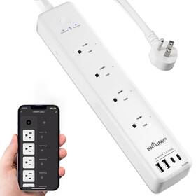 Bn-link 810079580231 Smart Plug Power Strip Surge Protector With 4 Individually Controlled