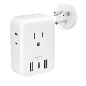 Bn-link 810079581948 Multi Plug Outlet Extender 4 Way Splitter With And 3