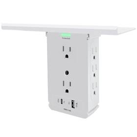 Us08aw1a1c Boltgy Surge Protector Wall Outlet 8 Socket Extender With Usb-a And Usb-c Ports Re