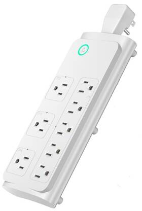 Quve-231 Bototek Smart Power Strip Outlet Extender Multi Plug Splitter 8ac Mul