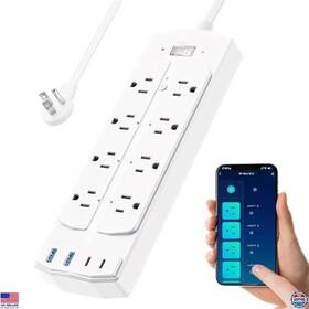 B0dzwlrkgw Brand Yozisital Smart Power Strip Surge Protector With 6 Outlets And 4 Usb