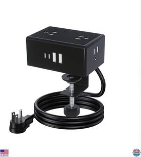 B0fkbss6xl Brand Zylamcorp Pd20w Desk Clamp Power Strip Desktop Mount Surge Protector Fast Charging