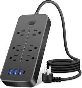 Hjgjgjh558 Branded Usb Power Strip Extension Cord With Port Flat Plug Ultra