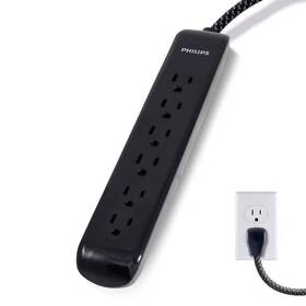 Spc3064bdt1 Branded Spc3064bdt1/37 Extension Cord Surge Protector Braided Power 6-outlet Strip 16/3-4 Ft