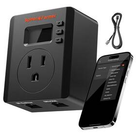 Branded01 313055533592 Spider Farmer Ggs Pro Smart Outlet 15a/1875w Energy Monitoring For Grow Lights