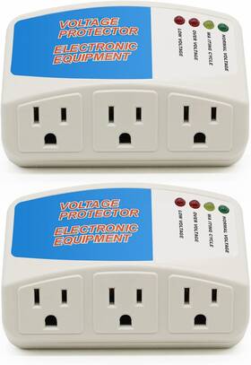 Branded01 744759388926 Bseed 3-outlet Surge Protector Power Strip 1875w 15a 2-pack