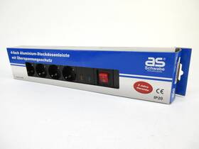 18354 Brennenstuhl As Schwabe 4-way Schuko Power Strip With Surge Protection 230v 16a