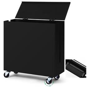 Rry-briwooody-2515 Briwooody Extra Large Cable Management Box With Caster Wheels Adjustable Cord Hider