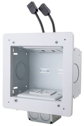 Bryant Electric 883778308147 Jav62mkit Fptv Connection Enclosure Kit Heavy Duty Low Profile Flat Panel Tv