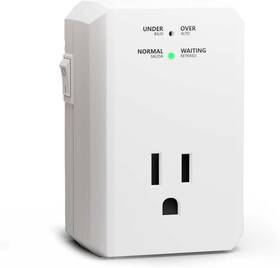 Bseed 445042127163 Single Outlet Surge Protector Small Wall Tap With Ground
