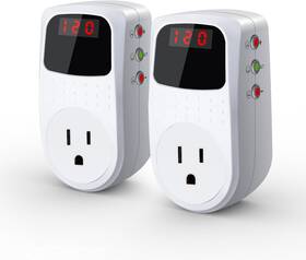 1800w Bseed 726084401327 Voltage Surge Protector 120v 15a Wall Tap Led Display Home Appliance 2 Pcs
