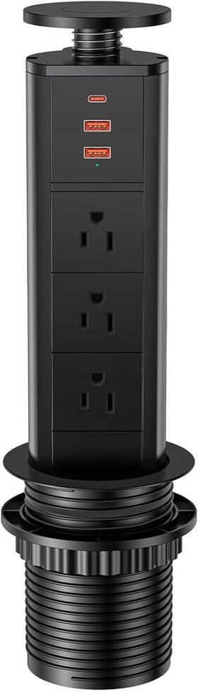 Btu 313113971939 Pop Up Outlet With Usb Ports For Countertop 3 Ac