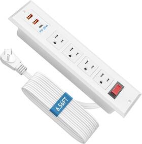 Btu 705353979125 Furniture Recessed Power Strip With Pd 20w Usb C Fast Charging Flush Mount Desk