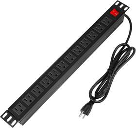 Btu 711181211764 Power Strip Surge Protector Rack-mount Pdu 12 Outlet With Switc