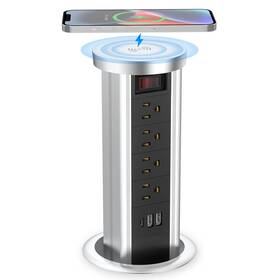 Jtl1101f Btu Pop Up Outlet For Countertop Receptacle Power Strip With Usb C And 4 Ac