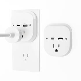 Xgb-pn201z Budi 2 Pack Outlet Extender Splitter Wall With Pd 20w Type-c Usb Ports