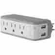 Bz103050qtvl Belkin 3-outlet Mini Surge Protector With Usb Charger 722868656792