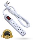 C-10723us-a Fosmon Flat Plug Extension Cord Extender Surge Protector Power Strip