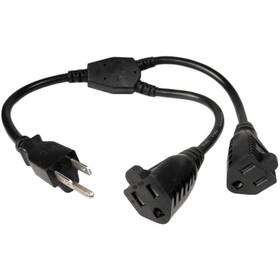 Cables Unlimited 724580160649 2 Outlet Xtender Power Cord Splitter