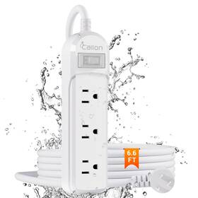 Ipx6 Calionltd 755642653083 Outdoor Power Strip Weatherproof Waterproof 6.6ft Sjt Extension Cord Wi