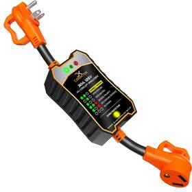59093 Carmtek Rv Surge Protector 30 Amp - Circuit Analyzer With