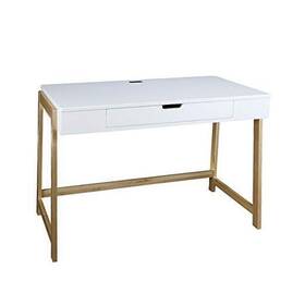 Casual Home 030159002891 Neorustic Smart Desk With Usb Ports Solid American Two-tone White/natural