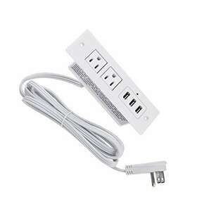 Cccei 385606264538 Furniture Recessed Power Strip With Flat Plug Desk Assorted Colors
