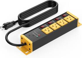 Cccei 445000797742 Heavy Duty Surge Protector Power Strip 20 Amp Individual Switches. 6ft 12