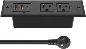 Cccei 726084397613 Recessed Power Strip With 45 W Usb C Port Fast Charging A Desk O