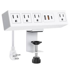 Cc-6ac Cccei Fast Charging Qc 3.0 Usb-a And Pd Usb-c Ports Desk Clamp Power Strip Surg