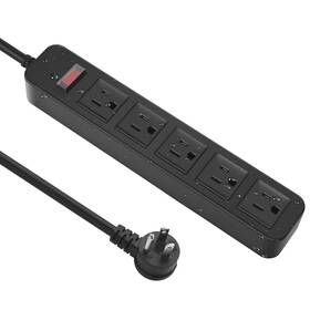 Ex-105-02 Cccei Outdoor Power Strip Waterproof With 5 Outlets Garden Weatherproof Surge Prot