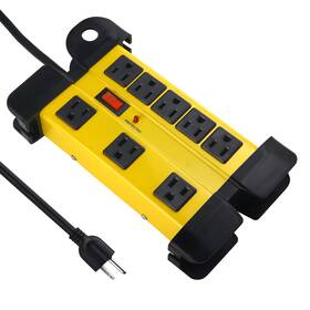 Hu-xi-55 Cccei Heavy Duty Surge Protector For Appliances 8 Outlet Workshop Power Strip With
