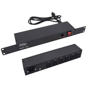 Centropower 755552517178 1u Pdu Rack Mount Power Strips - 6-outlet Horizontal Surge Protection O