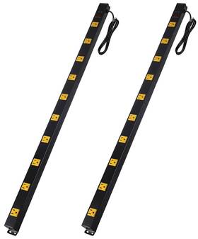 Cfmaster 755340534806 10-outlet Heavy Duty Power Strip Surge Protector Metal Long Extension Cord 6-