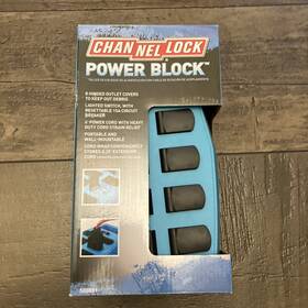 500891 Channel Lock Power Block 8-outlet 6 Ft. Cord Heavy-duty Indoor New Hinge Covers