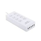 Chgr-us-8a4u-141217b-wht-ma Moko Power Strip Surge Protector With Usb Smart Charge